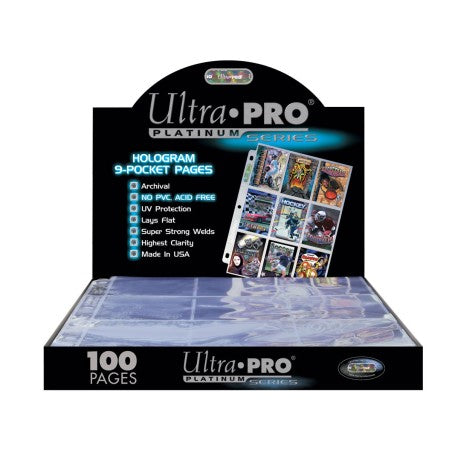 Ultra Pro - Lot de 100 feuilles 9 Cases - Qualité Platinium