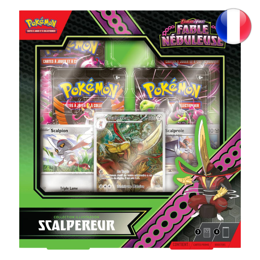 Coffret Pokémon Collection Illustration – Écarlate Et Violet :  Fable Nébuleuse [EV06.5] - FR