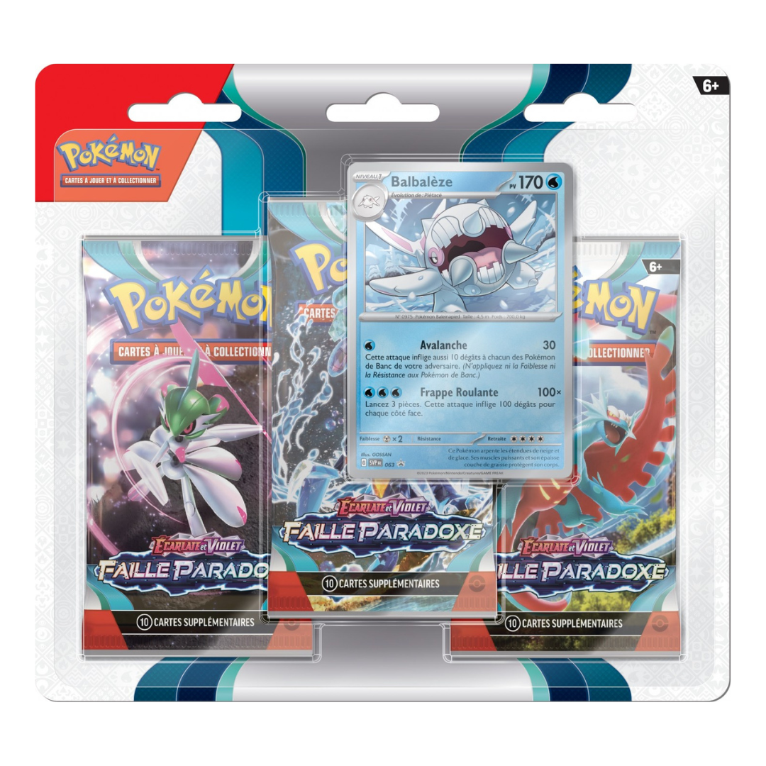 Tripack Pokémon - Ecarlate et Violet : Faille Paradoxe [EV04] - FR
