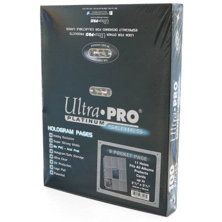 Ultra Pro - Lot de 100 feuilles 9 Cases - Qualité Platinium – Maniac TCG