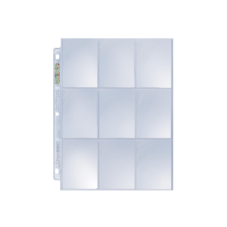 Ultra Pro - Lot de 100 feuilles 9 Cases - Qualité Platinium